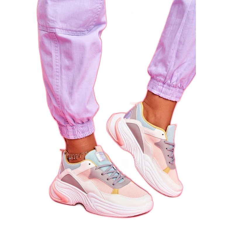 SEA Zapatillas deportivas blancas de colores para mujer BL205 blanco marrón multicolor