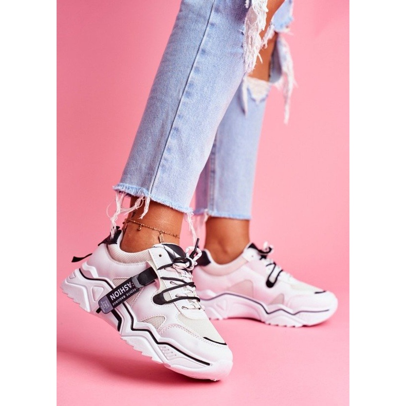 BUGO Zapatillas deportivas blancas para mujer FF-8 blanco BUGO Zapatillas deportivas blancas para mujer FF-8 blanco