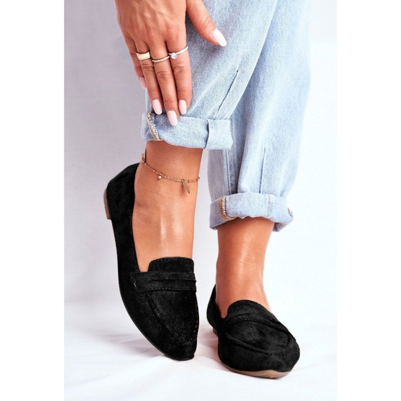 BUGO Mocasines mujer ante negro CH-1M6-1 BUGO Mocasines mujer ante negro CH-1M6-1