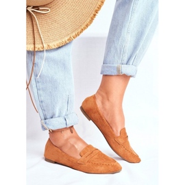 BUGO Mocasines mujer en ante marrón CH-1M6-4