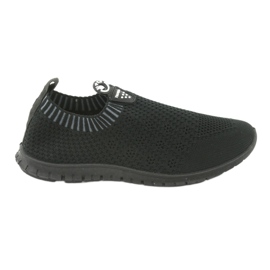 Zapatillas slip-on negras Mckey DTN842 negro gris