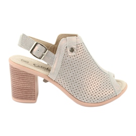 Sandalias caladas beige / dorado Filippo DS757