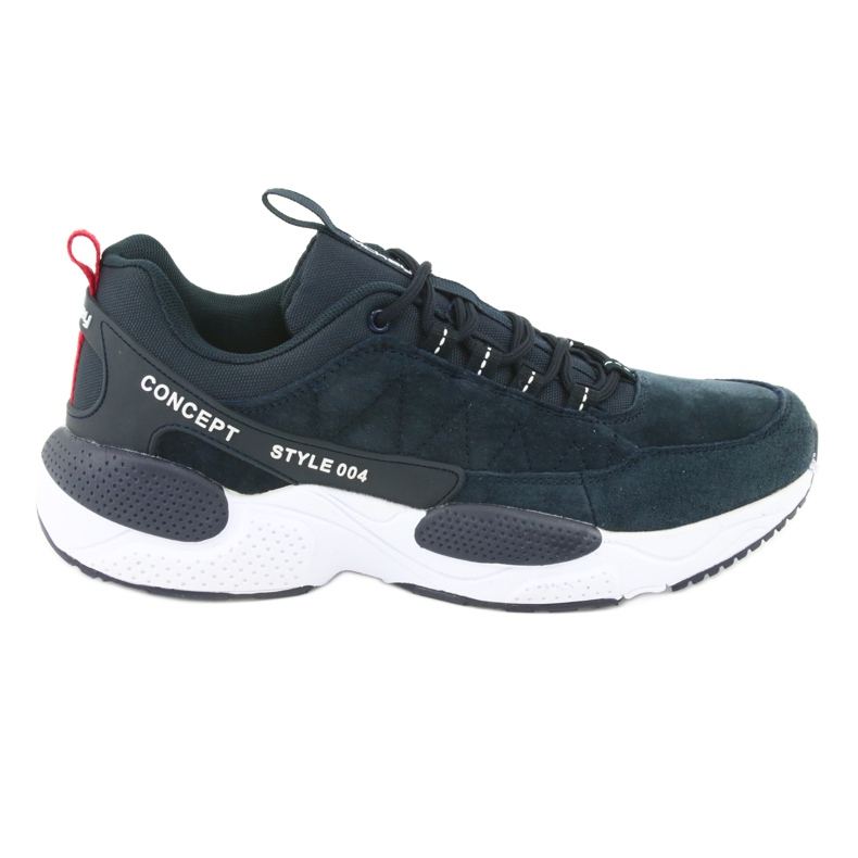 Zapatos deportivos McKey MSP1464 de ante azul marino