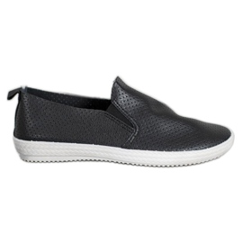 SHELOVET Slipons negros calados