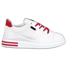 SHELOVET Zapatos deportivos blancos de moda