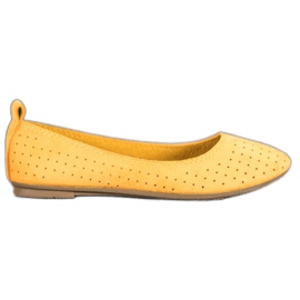 SHELOVET Bailarinas caladas amarillo