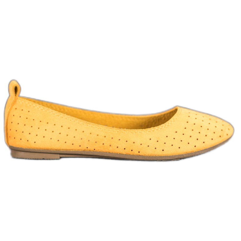 SHELOVET Bailarinas caladas amarillo SHELOVET Bailarinas caladas amarillo