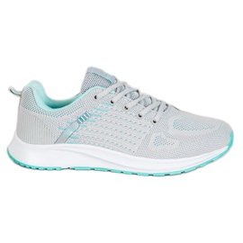 Ax Boxing Calzado deportivo cómodo calado gris verde