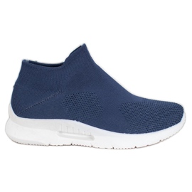 SHELOVET Zapatos sin cordones textiles azul