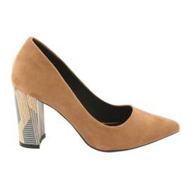 Zapatos de salón Filippo 1103 de ante beige