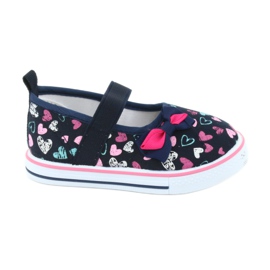 Lazo de bailarinas Atletico inserto de cuero blanco azul marino azul rosa