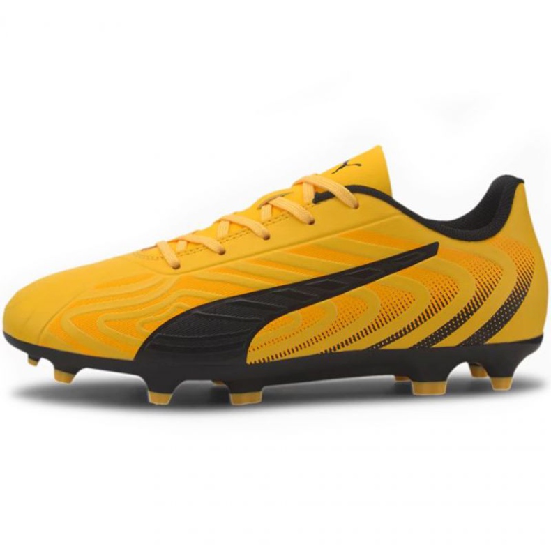 Botas de fútbol Puma One 20.4 Fg Ag Jr 105840 01 amarillo