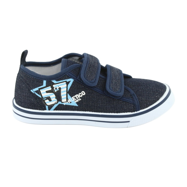Deportivas velcro Atletico jeans azul marino