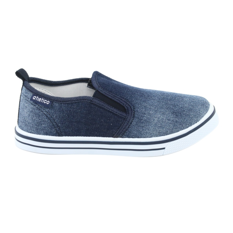 Zapatillas slip-on de mezclilla para niños ATLETICO BAM060 azul