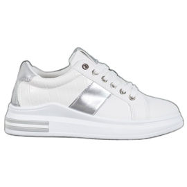 SHELOVET Calzado deportivo con cordones blanco