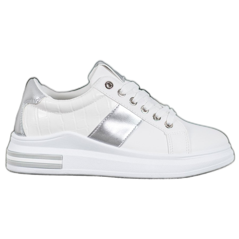 SHELOVET Calzado deportivo con cordones blanco