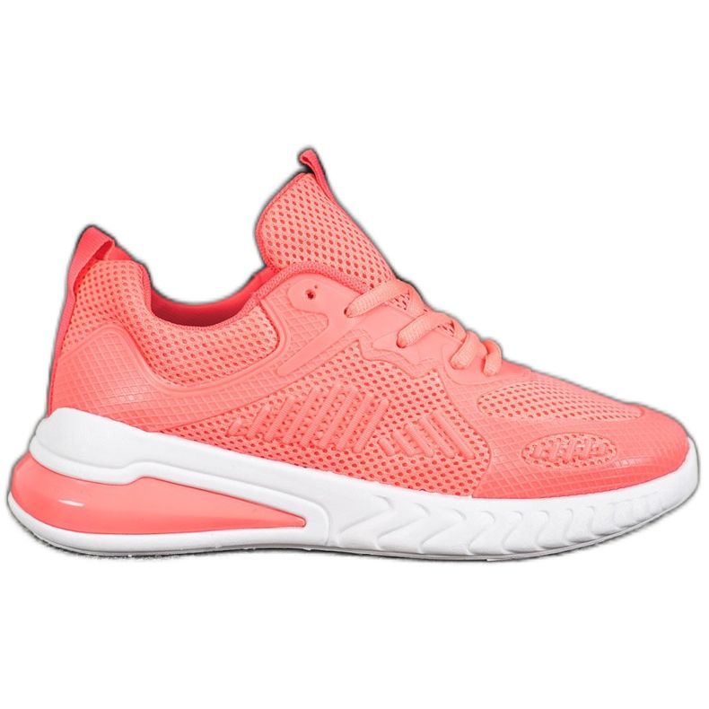 Ideal Shoes Zapatos atados con malla naranja Ideal Shoes Zapatos atados con malla naranja