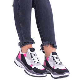 Moow Zapatillas deportivas de mujer blancas KP8877 blanco multicolor