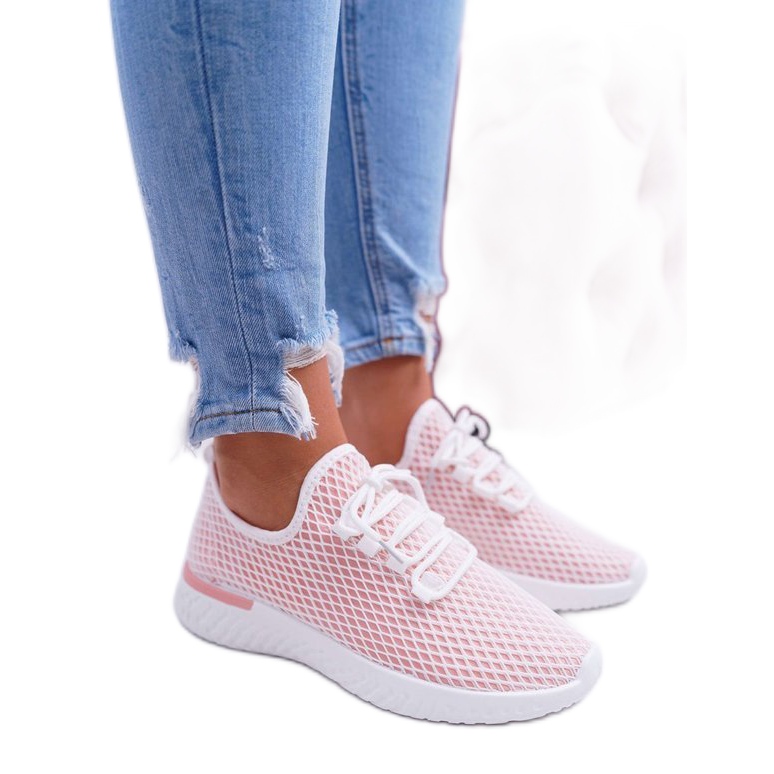 Zapatillas Deportivas Mujer Malla Rosa Fionce rosado