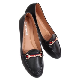 Mocasines negros 9F177 Negro