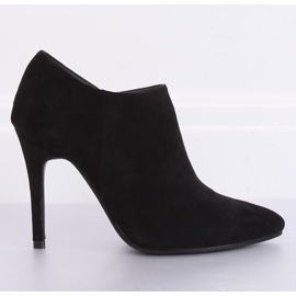 Zapato de ante negro con tacón stiletto TX-1850 Negro