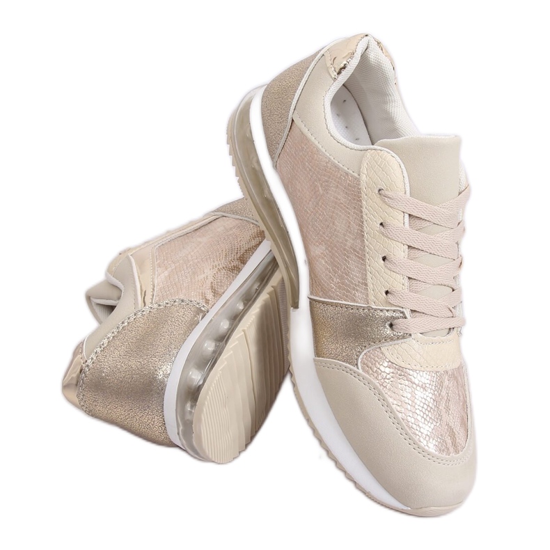 Zapato deportivo de mujer dorado BL206 Gold