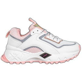 SHELOVET Zapatillas con suela rosa claro blanco rosado