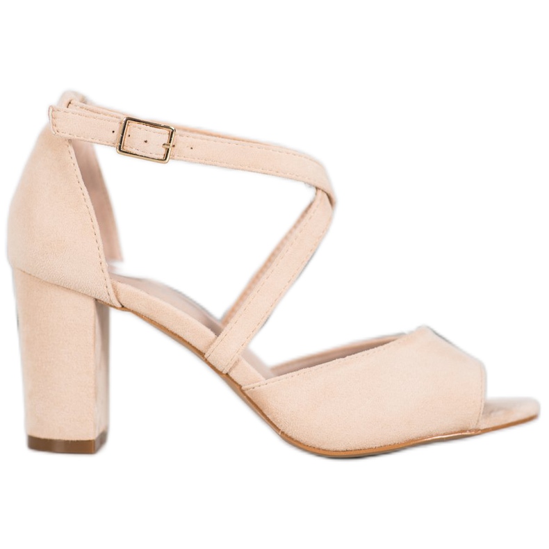 Sandalias VINCEZA de ante beige