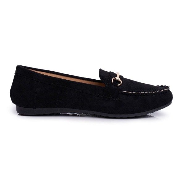 BUGO Zapatos negros mujer ante mocasines 99-01A