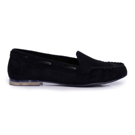Sergio Leone Mocasines mujer ante negro MK722