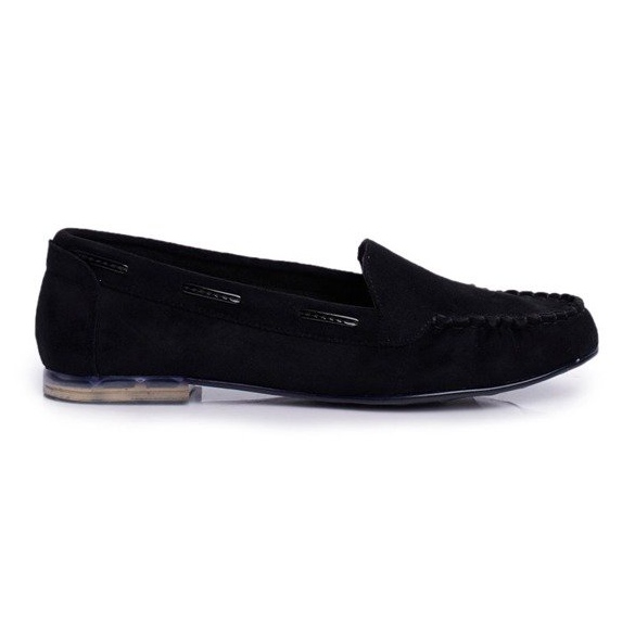 Sergio Leone Mocasines mujer ante negro MK722
