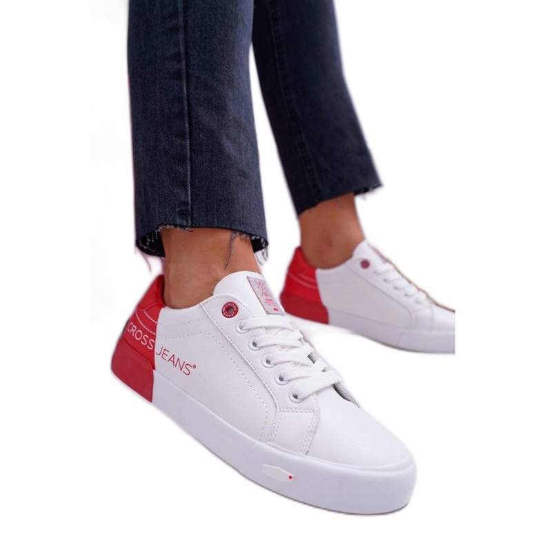 Zapatillas de Mujer Cross Jeans Blancas EE2R4016C blanco rojo