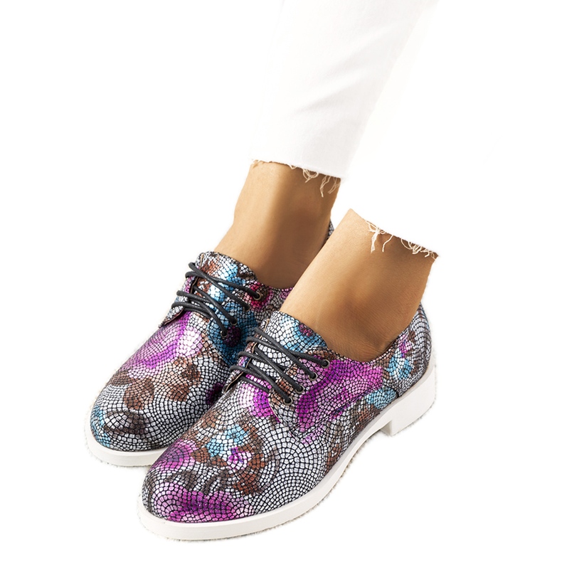 Zapatos de jazz clásicos negros florales ZG629-1