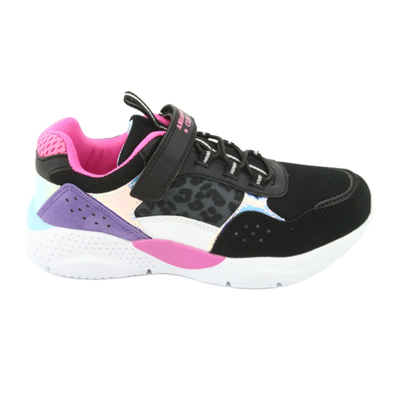 Zapatos deportivos de moda American Club ES07 negro violeta rosado gris