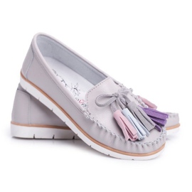 EVE Mocasines de mujer gris 20PB32-1833
