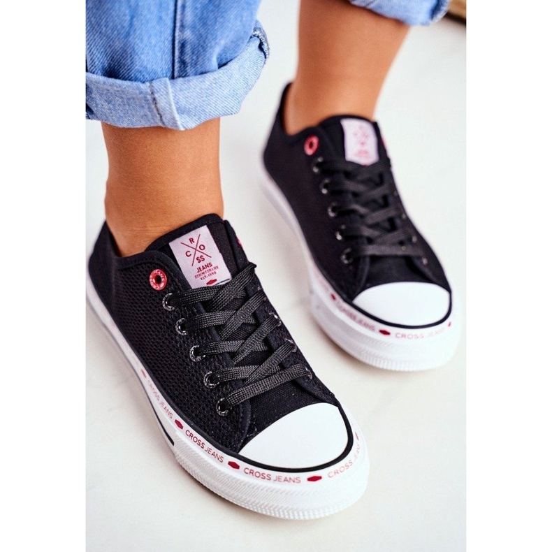 Cross Jeans Zapatillas de mujer negras, malla FF2R4015C negro