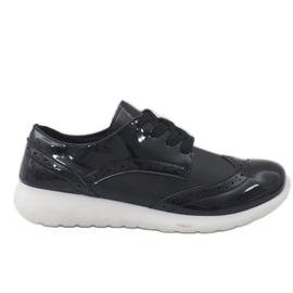 Zapatillas deportivas de mujer negras YD-7 negro Zapatillas deportivas de mujer negras YD-7 negro