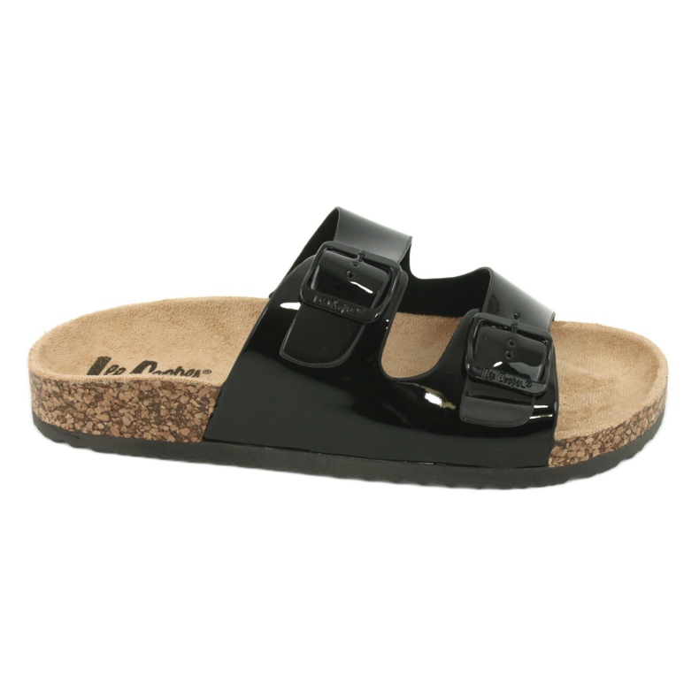 Zapatilla Lee Cooper 1043 lacada anatómica negra negro