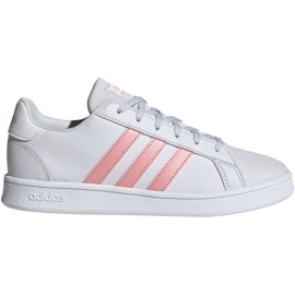 Zapatillas adidas Grand Court K Jr EG1995 blanco rosado
