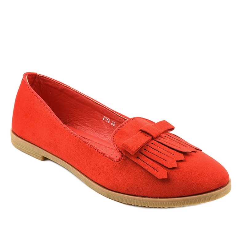 Mocasines Lordsy de ante ecológico rojo 2358