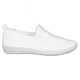 SHELOVET Slipons blancos calados