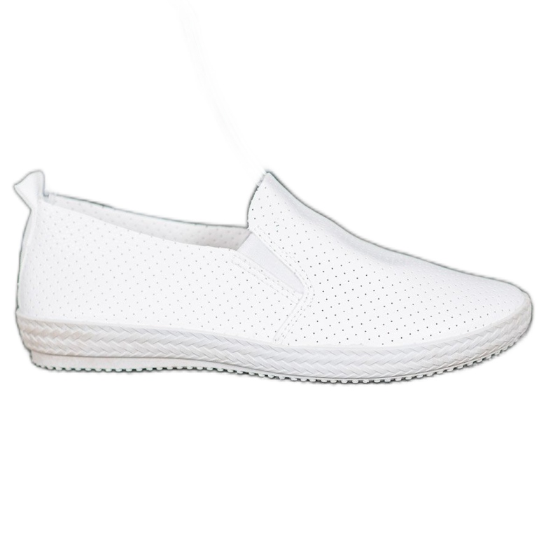 SHELOVET Slipons blancos calados