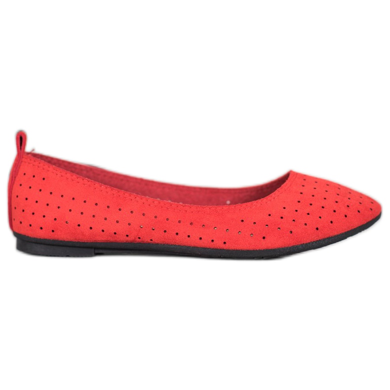 SHELOVET Bailarinas caladas rojo