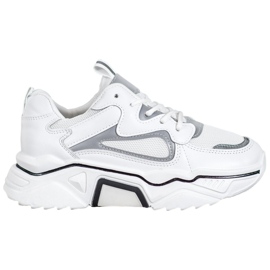 Weide Zapatillas de deporte de moda con malla blanco