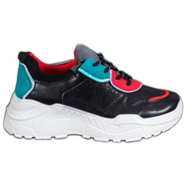 SHELOVET Zapatillas de moda negro