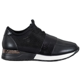 RTX WALK Zapatillas negras con cristales negro