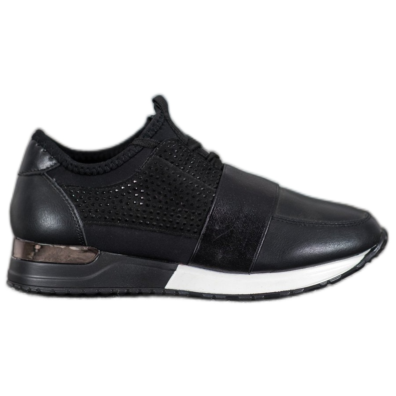 RTX WALK Zapatillas negras con cristales negro