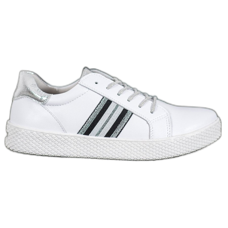Filippo Zapatos de cuero en la plataforma blanco