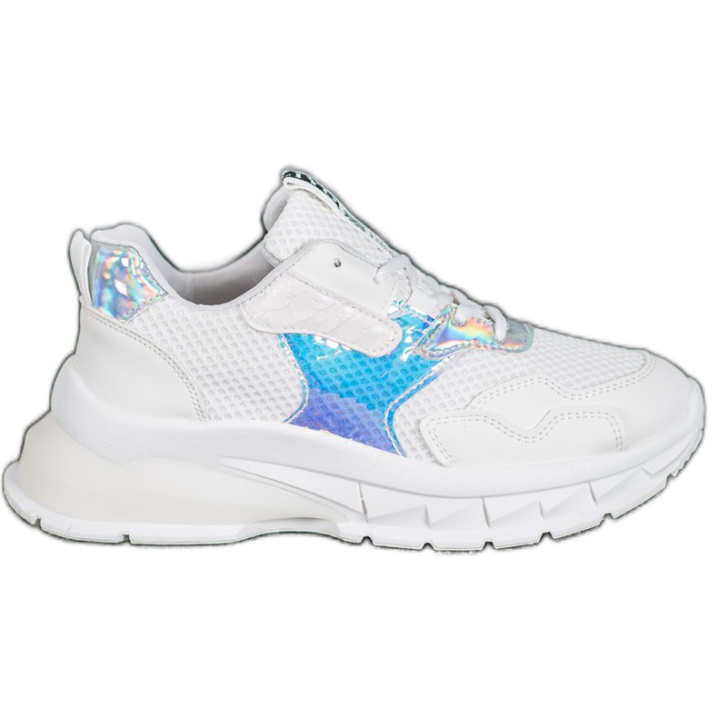 SHELOVET Zapatillas con malla blanco