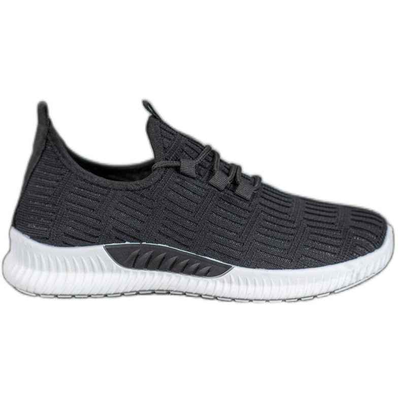 SHELOVET Zapatos textiles cómodos negro